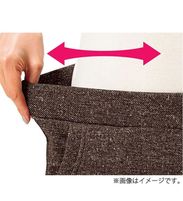 ルフラン（ルフラン）の「【３本組】裏ふわっとぽかぽかツイード調ゆったりパンツ（フルレングスパンツ）」｜詳細画像