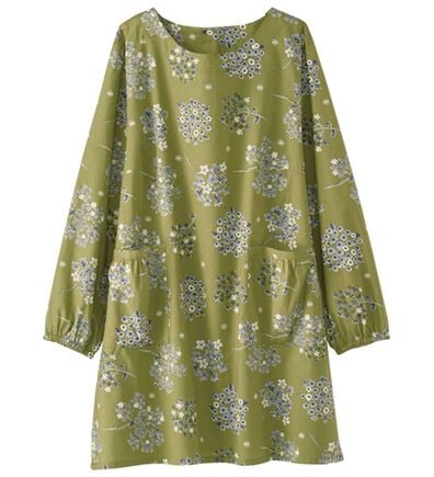 BELLUNA（ベルーナ）の「綿１００％素材おしゃれなかっぽうチュニック（パジャマ・ルームウェア）」