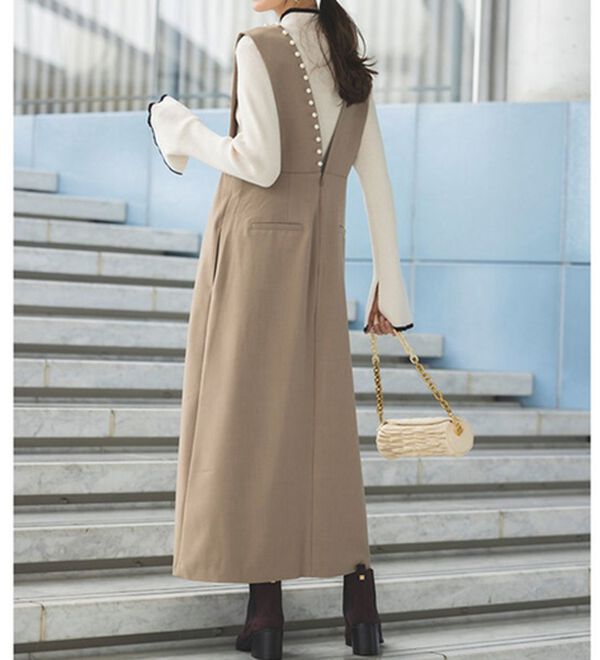 RANAN（ラナン）の「配色使いフレアー袖プチハイネックリブニット（ニット・セーター）」｜詳細画像