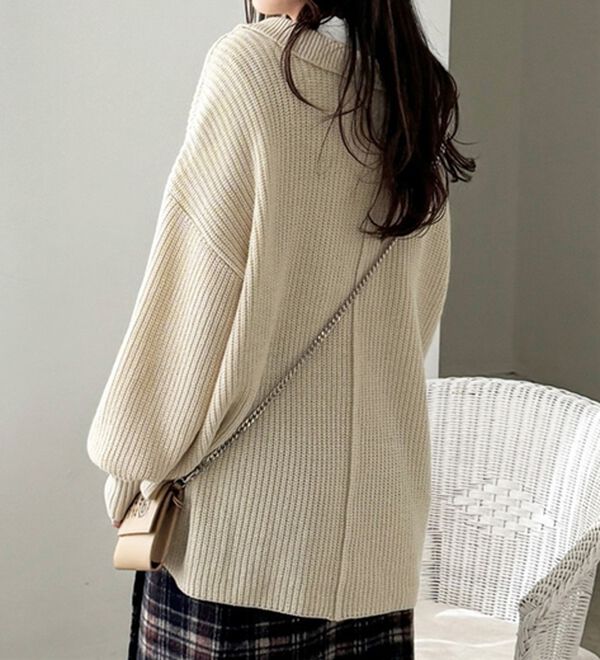 GeeRA（ジーラ）の「【ＵＳ．ＰＯＬＯ　ＡＳＳＮ】ポロデザインニット（ニット・セーター）」｜詳細画像