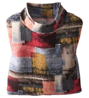 BELLUNA（ベルーナ）の「ふんわり華やぎチュニック（チュニック）」｜パッチワーク調柄