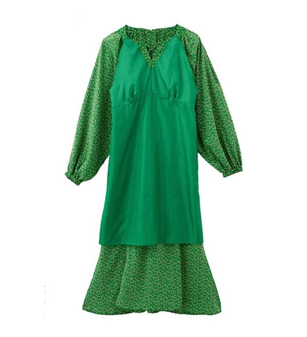 RANAN（ラナン）の「小花柄プリントマーメイドワンピース（プリントワンピース）」｜詳細画像