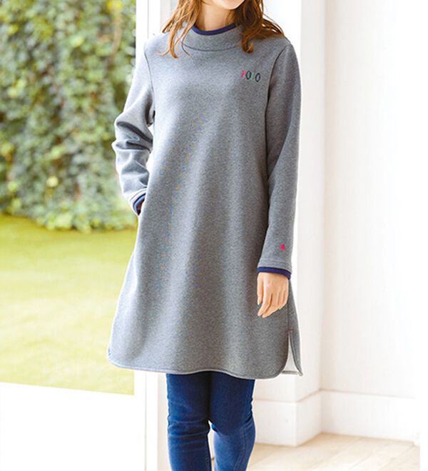 ルフラン（ルフラン）の「【ＰＯＬＯ　ＢＣＳ】軽やか裏起毛ロングプルオーバー（カットソー）」｜詳細画像