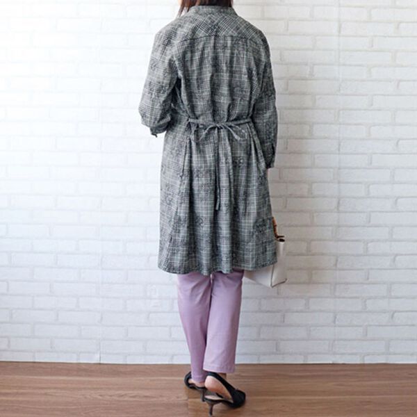 BELLUNA（ベルーナ）の「配色刺しゅう使いシャツチュニック（チュニック）」｜詳細画像