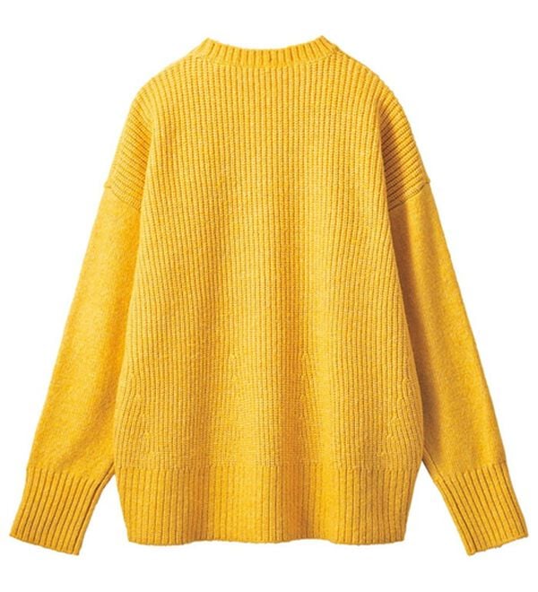 VINNO（ヴィノ）の「ミックスヤーン編地変化ニットプルオーバー（ニット・セーター）」｜詳細画像