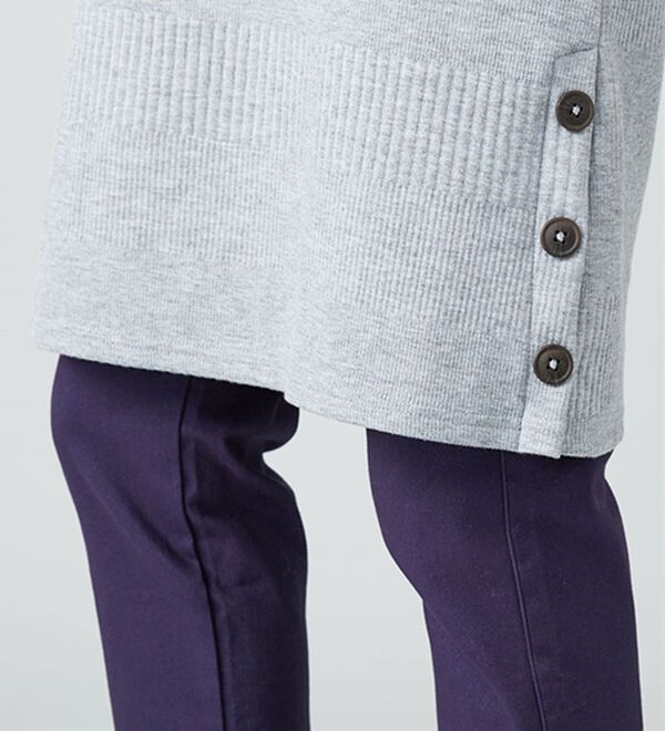 BELLUNA（ベルーナ）の「ボタン使いボーダージャカードワンピース（その他ワンピース）」｜詳細画像