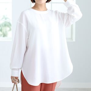 BELLUNA（ベルーナ）の「リブ切替デザインチュニック（チュニック）」｜詳細画像