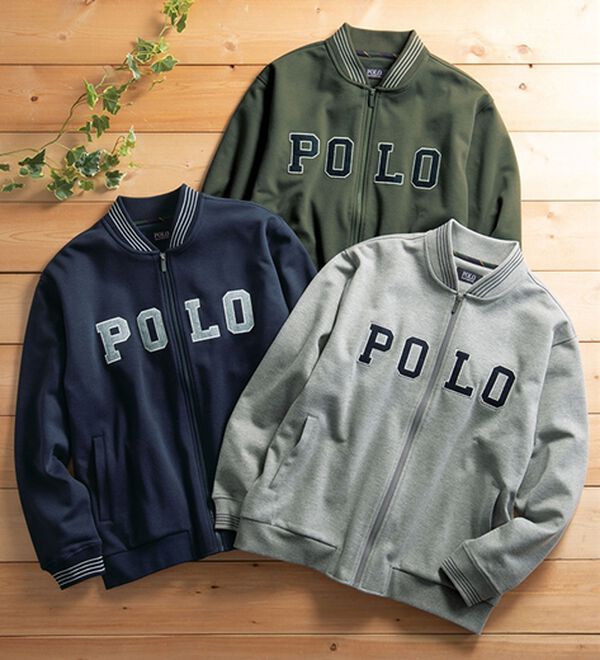 「＜ポロ・ビーシーエス＞裏起毛ダンボールニットブルゾン（メンズニット・セーター）」｜詳細画像