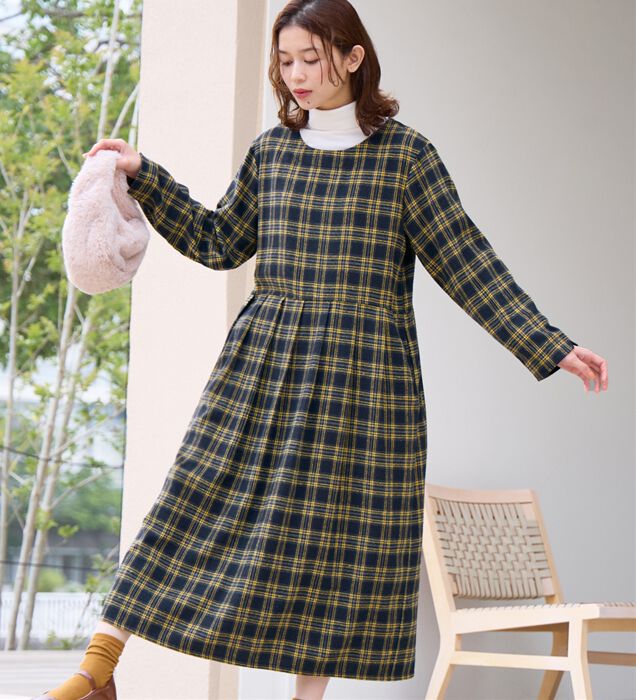 レジャ Leja 異素材シアー刺繍レース透け感プリーツスリーブIライン