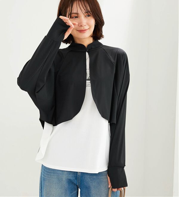 BELLUNA（ベルーナ）の「ヒンヤリ爽快！スタンド衿ボレロ（その他カーディガン）」｜詳細画像