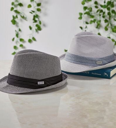 「【２色組】＜ダンロップ・リファインド＞播州織ダンディハット（メンズ帽子）」