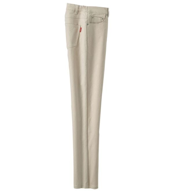 BELLUNA（ベルーナ）の「新！スーパーストレッチ素材デニムパンツ（フルレングスパンツ）」｜ベージュ