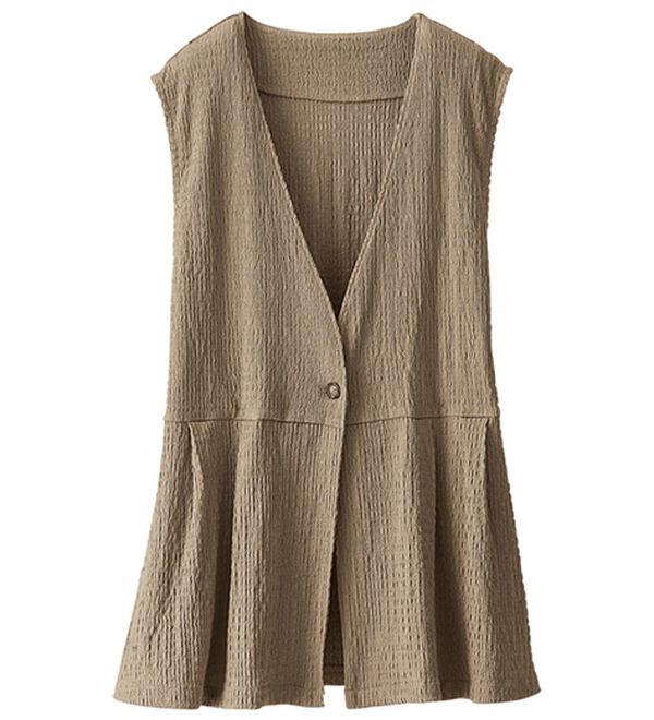 BELLUNA（ベルーナ）の「ジャカード素材ベストアンサンブル（アンサンブル）」｜詳細画像