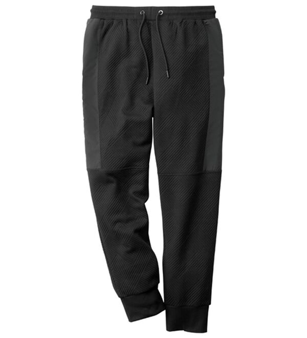 「モードな大人のための異素材パネル切替パンツ（メンズルームウェア）」｜詳細画像