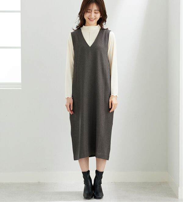 BELLUNA（ベルーナ）の「体型カバージャンパースカート（ジャンパースカート）」｜詳細画像
