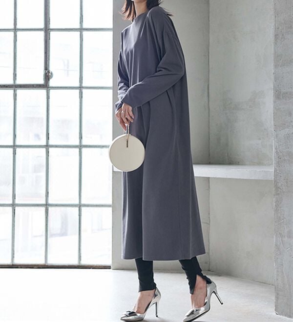 RANAN（ラナン）の「【レギンス付】＜ＢＣ＞綿１００％オーバーシルエットワンピース（その他ワンピース）」｜詳細画像