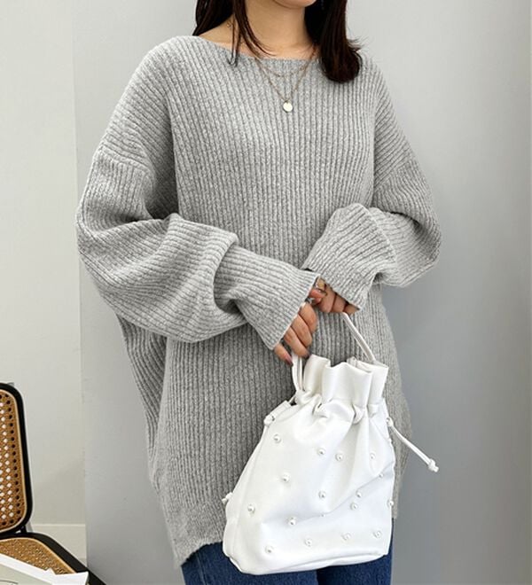 alotta（アロッタ）の「もっちりゆるニットトップス（ニット・セーター）」｜詳細画像