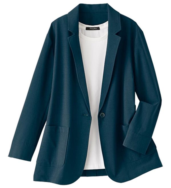 BELLUNA（ベルーナ）の「＜爽楽＞ストレッチジャケット（その他ジャケット）」｜ネイビー