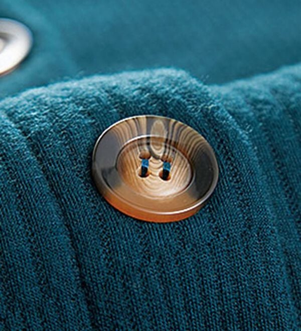 BELLUNA（ベルーナ）の「ボーダージャカード裏ボアカーディガン（ロングコート）」｜詳細画像