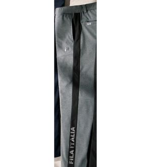 「＜フィラ＞のびのびニットテーパードパンツ（メンズフルレングスパンツ）」｜グレー