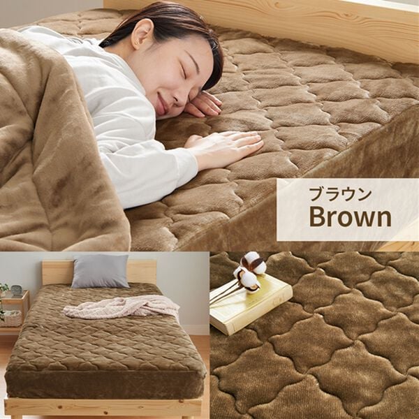 iellio（イエリオ）の「ふわふわフランネル素材の敷きパッド一体型ボックスシーツ＜あったか＞（ボックスシーツ・ベッドシーツ）」｜詳細画像