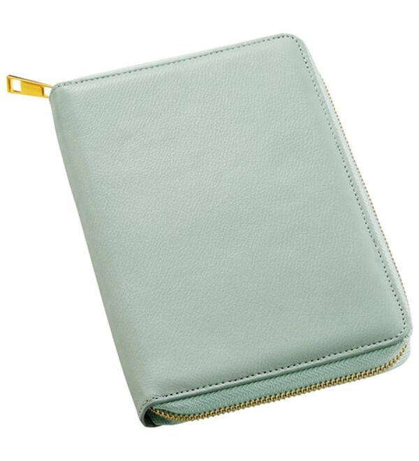 「＜姫義美（ひめぎみ）＞本革お薬手帳（財布・パスケース）」｜ミントグリーン