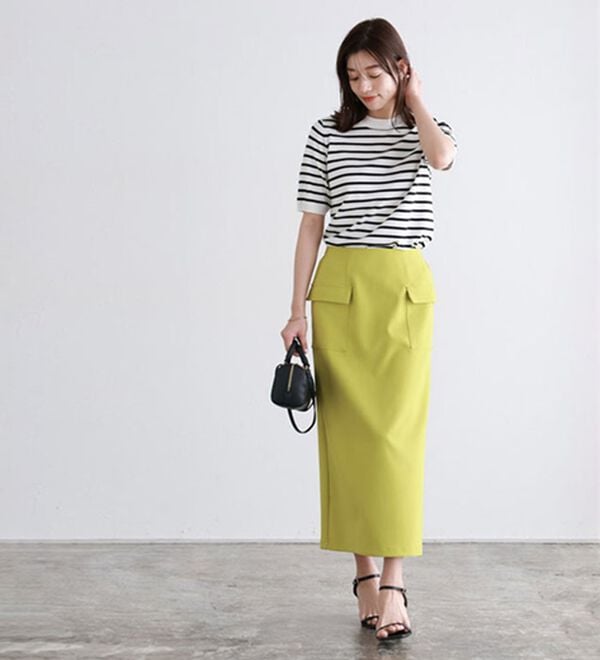 Pierrot（ピエロ）の「【洗濯機で洗える】【ＵＶカット】シルクタッチ半袖ニット（ニット・セーター）」｜詳細画像