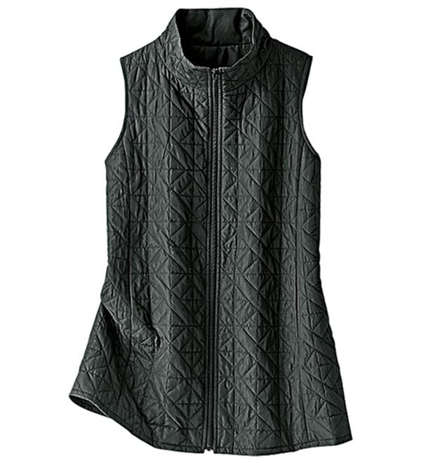 BELLUNA（ベルーナ）の「【２点セット】はっ水花粉対策！スプリングコート＋蓄熱中わたベスト２点セット（ハーフコート）」｜詳細画像