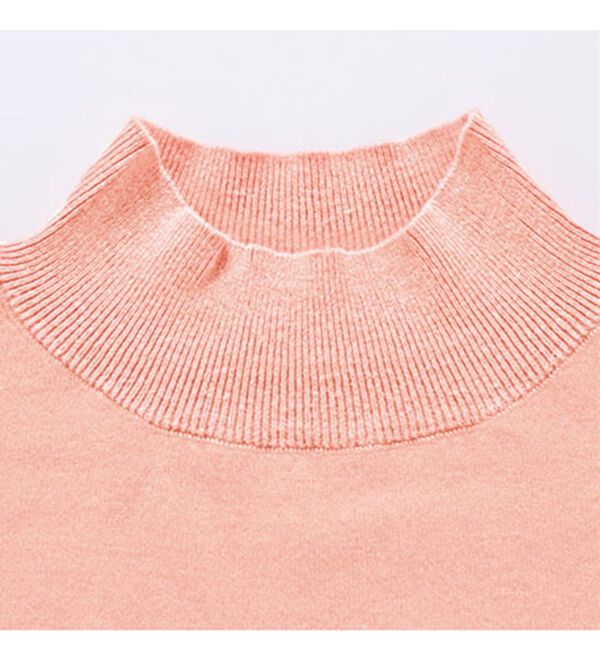 RANAN（ラナン）の「もちもちベーシックニット（Vネック・ハイネック）（ニット・セーター）」｜詳細画像