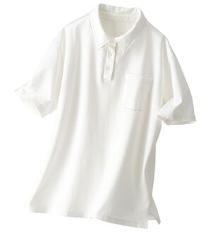 BELLUNA（ベルーナ）の「さらっと爽快！大人のヴィンテージ風ポロシャツ（ポロシャツ）」｜オフ白