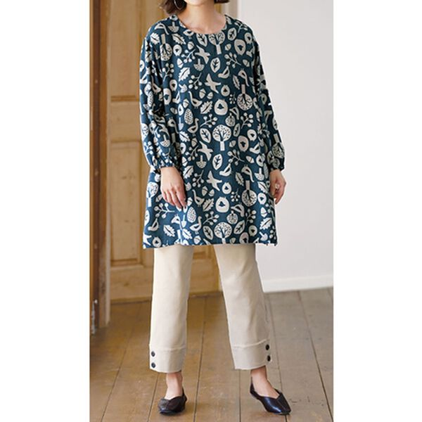 BELLUNA（ベルーナ）の「すぽっと着られる！ゆったりラクチンプリントチュニック（チュニック）」｜詳細画像