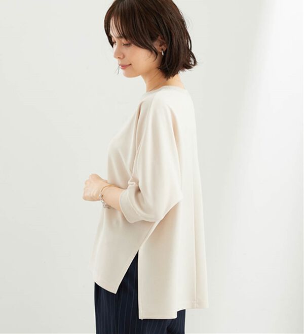 BELLUNA（ベルーナ）の「リブ切替ドルマンデザインプルオーバー（カットソー）」｜詳細画像