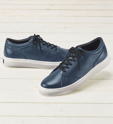 「日本製本革おしゃれなスニーカー（メンズスニーカー）」