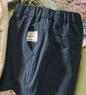 ルフラン（ルフラン）の「はきやすい♪やわらかコットンパンツ（その他パンツ）」｜ネイビー