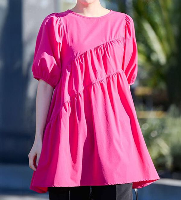 RANAN（ラナン）の「ひんやり！ななめティアードチュニック（チュニック）」｜詳細画像