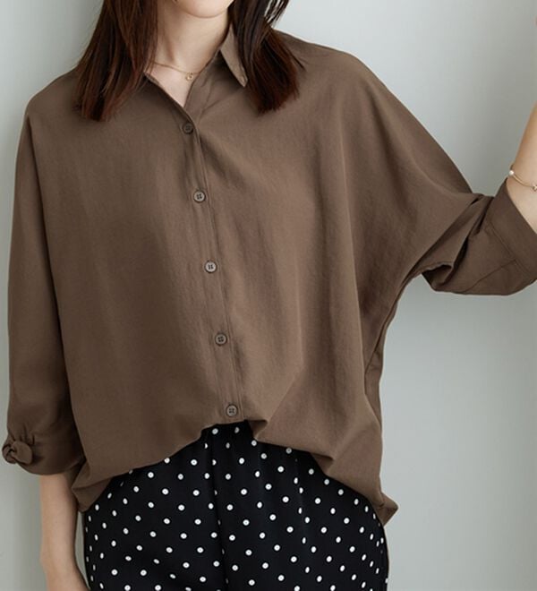 BELLUNA（ベルーナ）の「イージーケア！袖リボンシャツチュニック（チュニック）」｜詳細画像