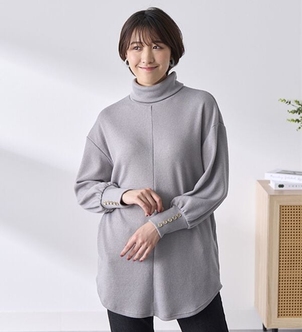 BELLUNA（ベルーナ）の「ニット見えデザインチュニック（チュニック）」｜詳細画像