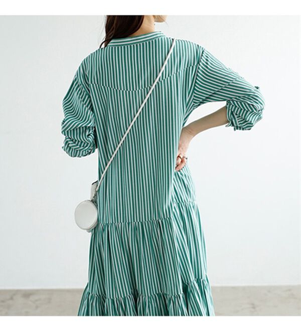 GeeRA（ジーラ）の「２ＷＡＹティアードシャツワンピース（シャツワンピース）」｜詳細画像