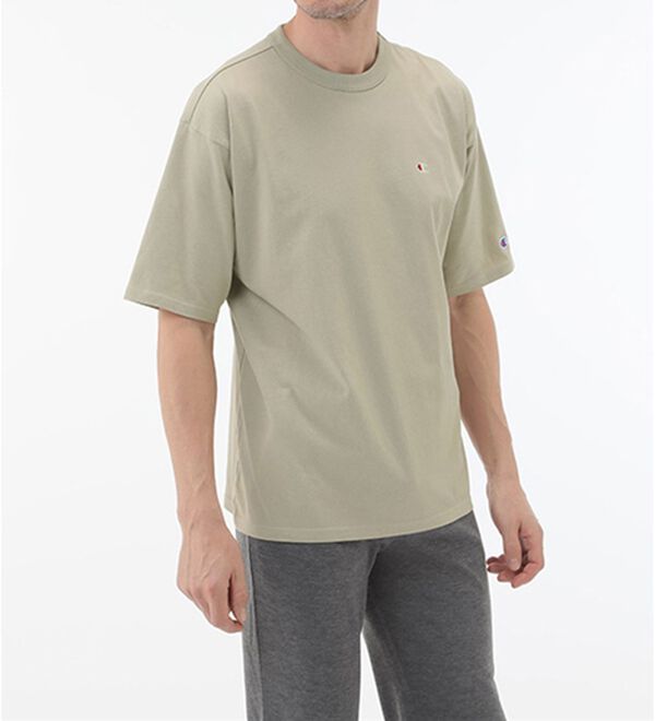 「＜チャンピオン＞綿１００％リラックスフィット５分袖Ｔシャツ（メンズＴシャツ）」｜詳細画像