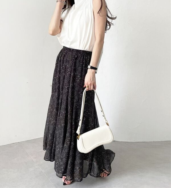 GeeRA（ジーラ）の「切替フレアーロングスカート（ロングスカート）」｜詳細画像