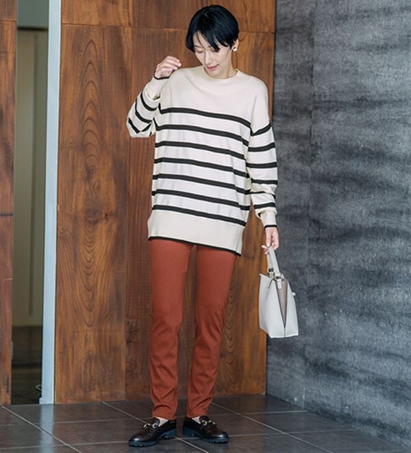 BELLUNA（ベルーナ）の「【新色追加】もちもち素材ハイネックニットプルオーバー（ニット・セーター）」｜詳細画像