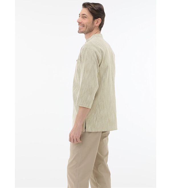 「ざっくり木綿のゆったりリラックスシャツ（メンズシャツ）」｜詳細画像