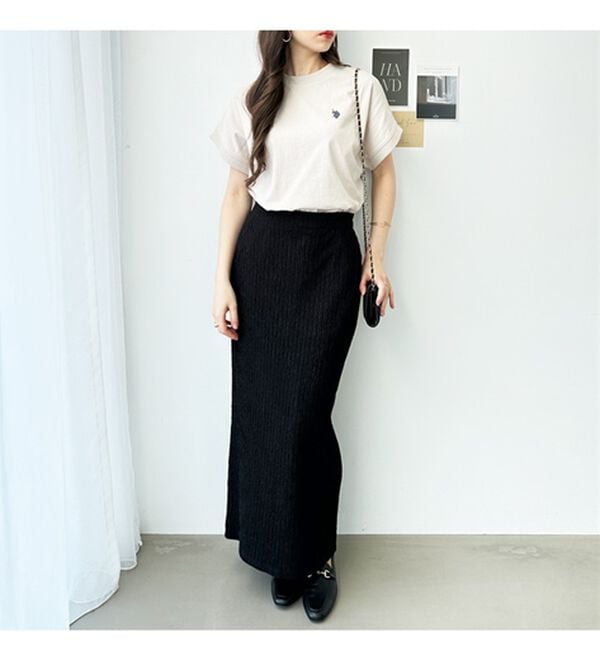 GeeRA（ジーラ）の「【新色追加】【ＵＳ．ＰＯＬＯ．ＡＳＳＮ】綿100％フレンチスリーブＴシャツ（Tシャツ）」｜詳細画像