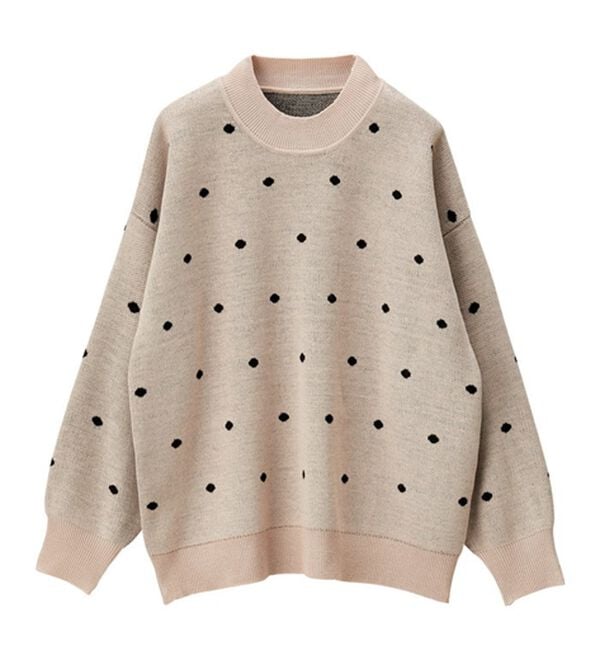 GeeRA（ジーラ）の「ドット柄ニットプルオーバー（ニット・セーター）」｜詳細画像