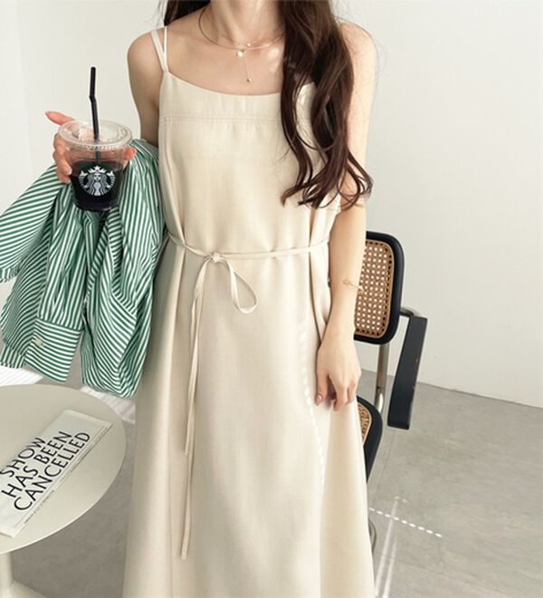 GeeRA（ジーラ）の「リネンライクロングキャミワンピース（その他ワンピース）」｜詳細画像