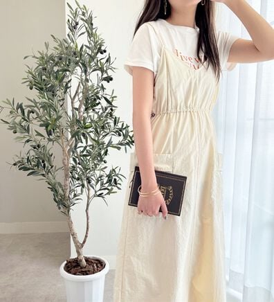 GeeRA（ジーラ）の「ミリタリーナイロンジャンパースカート（ロングスカート）」