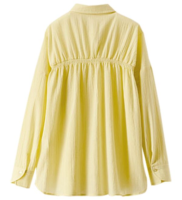 BELLUNA（ベルーナ）の「【接触冷感】透け感バックシャーリングシャツ（シャツ）」｜詳細画像