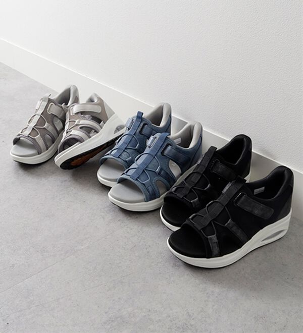 BELLUNA（ベルーナ）の「サッと履けるエアソールスニーカーサンダル（サンダル・ミュール）」｜詳細画像