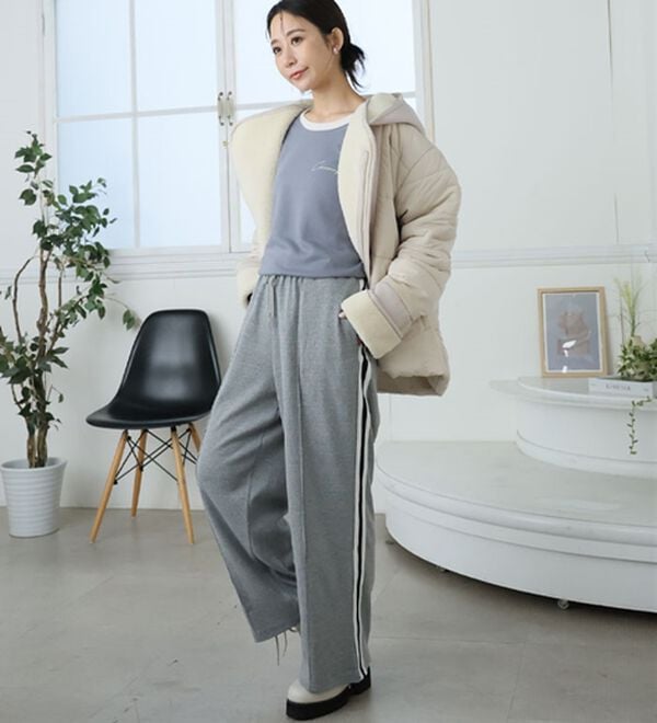 A HAPPY MARILYN（アハッピーマリリン）の「【Ｌ～６Ｌ】＜選べる２型＞ラインで着やせる楽ちん美脚なラインパンツ（フルレングスパンツ）」｜詳細画像