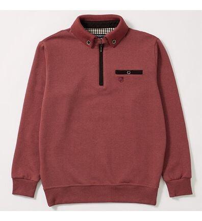 「＜ニコル　モリソン＞暖か衿デザイントレーナー（メンズトレーナー）」